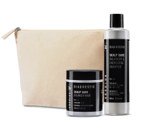 Absoluk Gift Set Balance - Set na mastící se vlasy šampon + maska + taštička