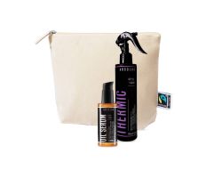 Absoluk Gift Set Heat & Shine - Termoochranný sprej + olejové sérum + taštička