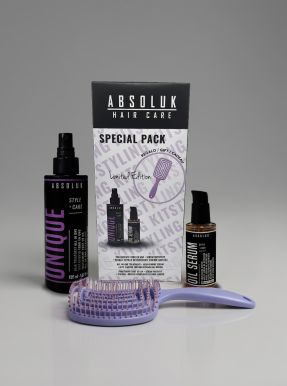 Absoluk Pack Oil Serum + Unique All In One - Sérum, péče a rozčesávací kartáč