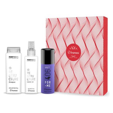 Framesi Vánoční set pro poškozené vlasy - šampon 250ml + emulze ve spreji 150ml a dárek