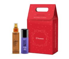 Balíček Framesi Morphosis Sublimis Oil - Vlasový olej 100ml + lak 406 75ml