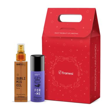 Framesi Vánoční set pro hydrataci vlasů - vlasový olej 100ml a dárek