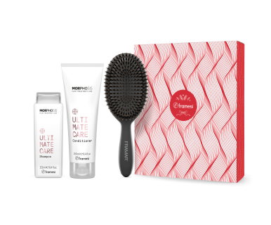 Balíček Framesi Morphosis Ultimate Care - Šampon 250ml + Kondicionér 250ml + kartáč na vla