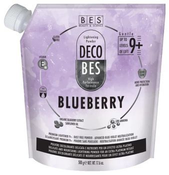 BES Decobes Blueberry Gentle 9+ 500g - bezprašný modro-fialový melír
