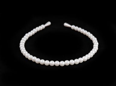 Čelenka do vlasů s perlami CE02000-008