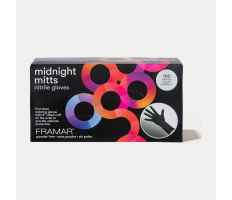 Framar Nitrilové rukavice černé 100 ks - Midnight Mitts - velikost L