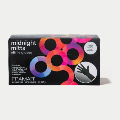 Framar Nitrilové rukavice černé 100 ks - Midnight Mitts - velikost M