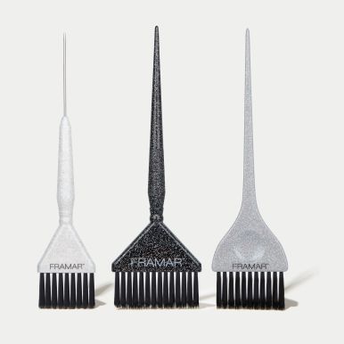 Framar Set třpytivých štětců Glitter Family Pack - Triple Threat, Classic, Big Daddy