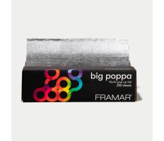 Framar Široká texturovaná fólie stříbrná - BIG POPPA, 25 x 35 cm 250 ks