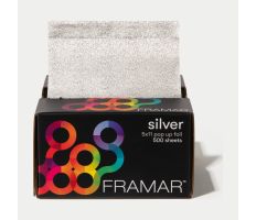 Framar Texturovaná fólie stříbrná - STAR STRUCK, 13 x 28 cm 500 ks
