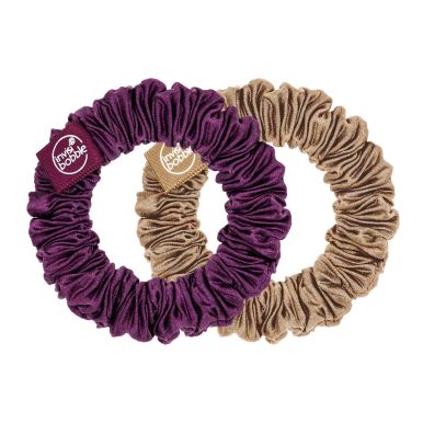 InvisiBobble Sprunchie Duo Slim  The Snuggle is Real hnědá + fialová