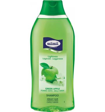 Milmil Shampoo Green Apple 750ml - šampon pro mastné vlasy