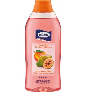 Milmil Shampoo Mango & Papaya 750ml - šampon pro dlouhé a jemné vlasy