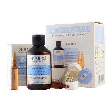 Ohanic Anti Hair-Loss Pack - Šampon, ampule a aplikátor proti padání vlasů