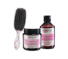 Ohanic Gift Set Color Protect - Set na barvené vlasy šampon + maska + kartáč