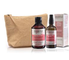 Ohanic Gift Set Repair Miracle - Regenerační set na vlasy šampon + sprej + taštička