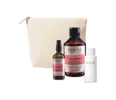 Ohanic Gift Set Repair Miracle - Regenerační set šampon + sprej + taštička + HEÖ mini