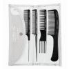 Olivia Garden CARBON + ION STP SET 1,2,3,4 - Set 4x karbonový hřeben a pouzdro