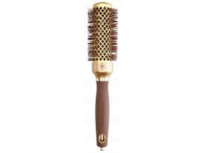 Olivia Garden Expert Blowout Shine Gold&Brown 35mm - Foukací kartáč