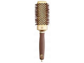 Olivia Garden Wavy Bristles Gold&Brown 40mm - Foukací kartáč