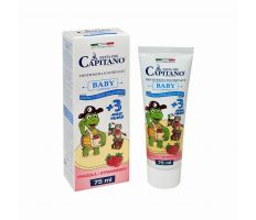 Pasta del Capitano Baby Strawberry 75ml - Prémiová zubní pasta pro děti od 3 let jahoda