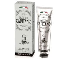 Pasta del Capitano Charcoal 75ml - Prémiová zubní pasta s aktivním dřevěným uhlím