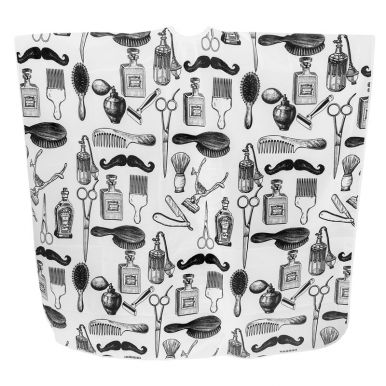 Pláštěnka barber - instrument / bílá