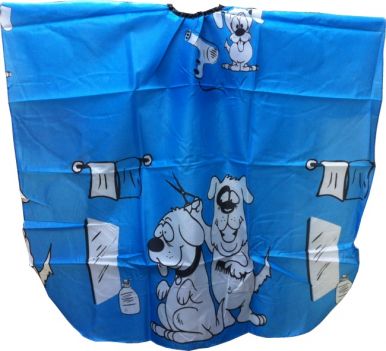 Pláštěnka dětská Psi - modrá