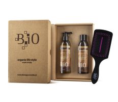 Sinergy B.iO Gift Box Moisturizing - Hydratační set na vlasy šampon + maska + kartáč