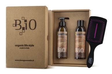 Sinergy B.iO Gift Box Volumizing - Set na objem šampon + kondicionér + kartáč