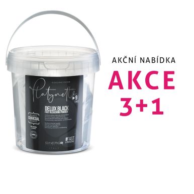 Sinergy Platinum Black Powder 3+1 - Černý melír na vlasy