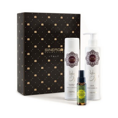 Sinergy Xmas Potion D'Or - Arganový set šampon + maska + elixír v krabici