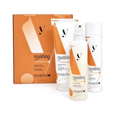 Sinergy Y1 Nutritive Gift Box - Set na suché vlasy šampon + maska + dvoufázový sprej