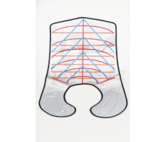 Stříhací límec plastový stříbrný-dlouhý