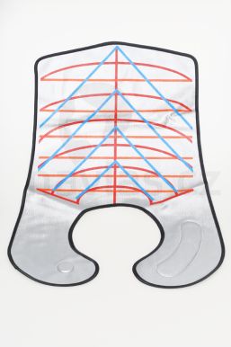 Stříhací límec plastový stříbrný-dlouhý